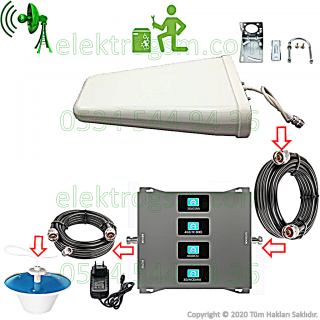 ElektroGSM Dört Bandlı Sinyal Yükseltici