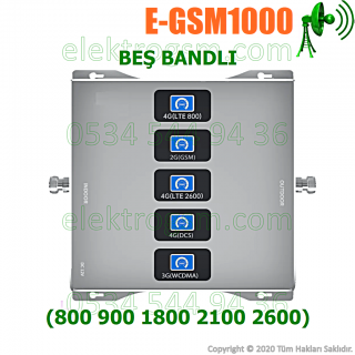 ElektroGSM Beş Bandlı Sinyal Yükseltici - 2 İç Antenli